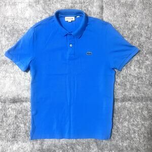 Lacoste Men's Slim Fit Piqué Polo, Sz. L. Blue